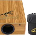 GECKO Travel Cajon Box Drum-Wooden Percussion Box Musical Instrument Cajon Box Drum Basic Box Drum with Carrying Bag