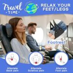 2-Pack Airplane Travel Footrest Hammock – Perfect Airplane Foot Hammock to Relax Your Feet – Travel Essentials Comfy Foot Hanger Airplane Footrest for Long Trip