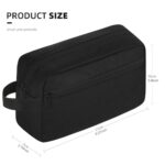 Icramsy Travel Toiletry bag Toiletry bag for women men Hanging toiletry bag Cosmetic bag Travel accessories for Women Men (Black)