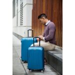 Samsonite Centric 2 Hardside Expandable Luggage with Spinners, Caribbean Blue, 3-Piece Set (20/24/28)