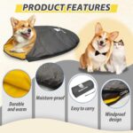 GEERTOP Lightweight Dog Sleeping Bag Portable Cozy Durable Machine Washable Pet Bed for Camping, Hiking Travel